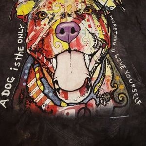 Shirt XL Short Sleeve Black Graphic Tee Dog Pit Bu